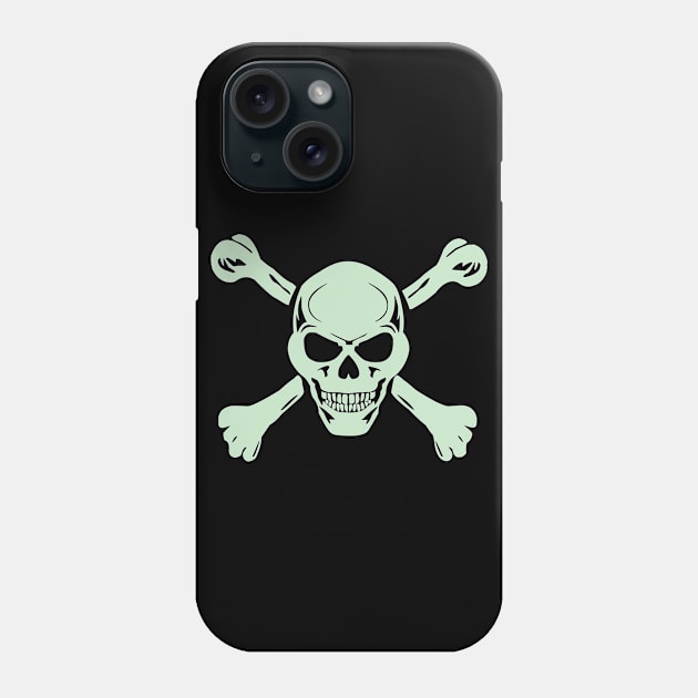 Pirate - Skull and Crossbones Phone Case by Salaar Design Hub