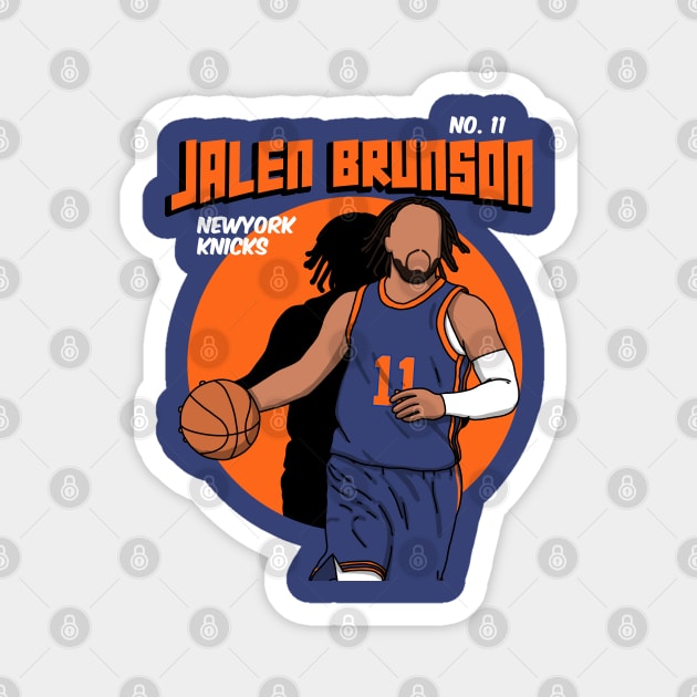 Jalen Brunson Comic Style Art Magnet by Luna Illustration