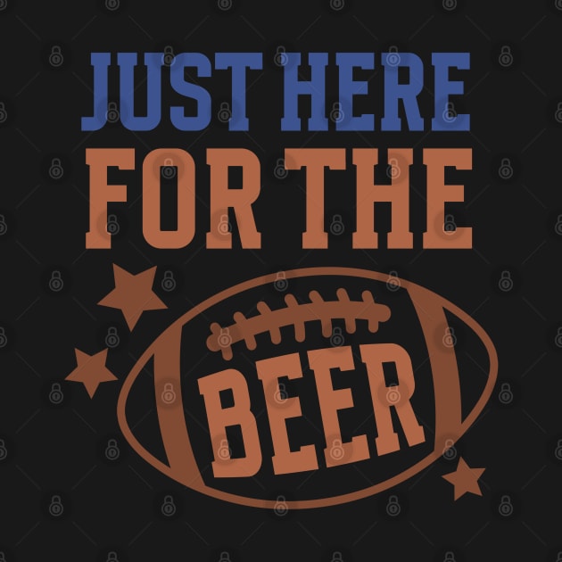 Football and Beer Funny Tee Shirt by xena