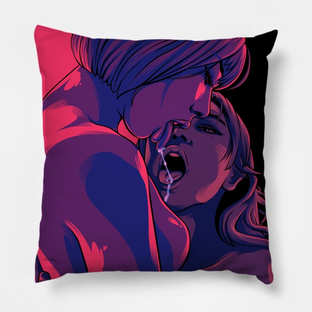 Neon Licks Pillow by dlo168