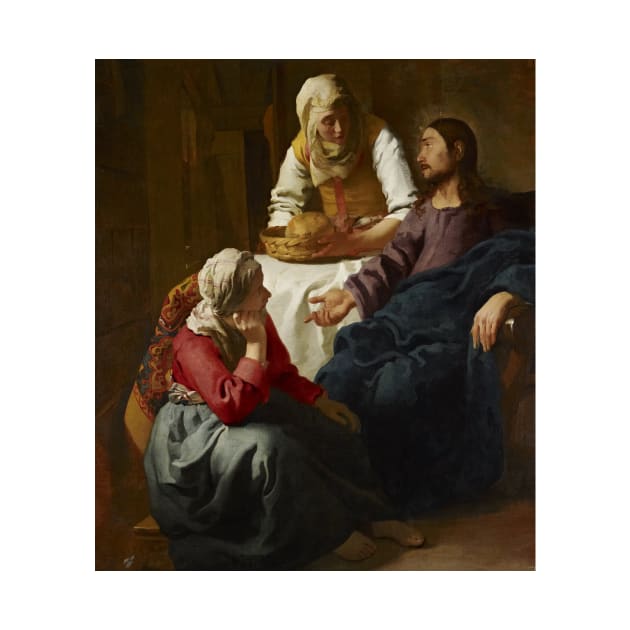 Christ in the House of Martha and Mary by Jan Vermeer by Classic Art Stall