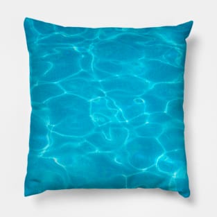 Blue Ocean Waves Pillow