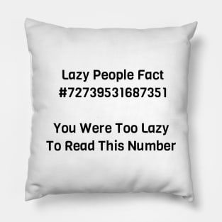 You Were Too Lazy To Read This Number Pillow