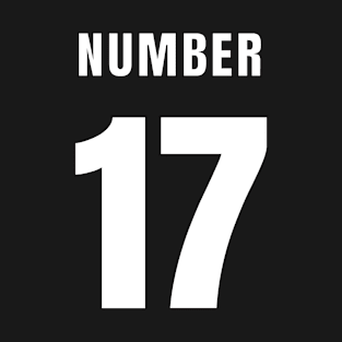 NUMBER 17 FRONT-PRINT T-Shirt