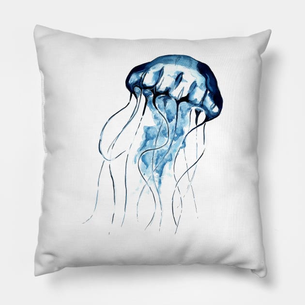 Floating jellyfish Pillow by Bridgetdav