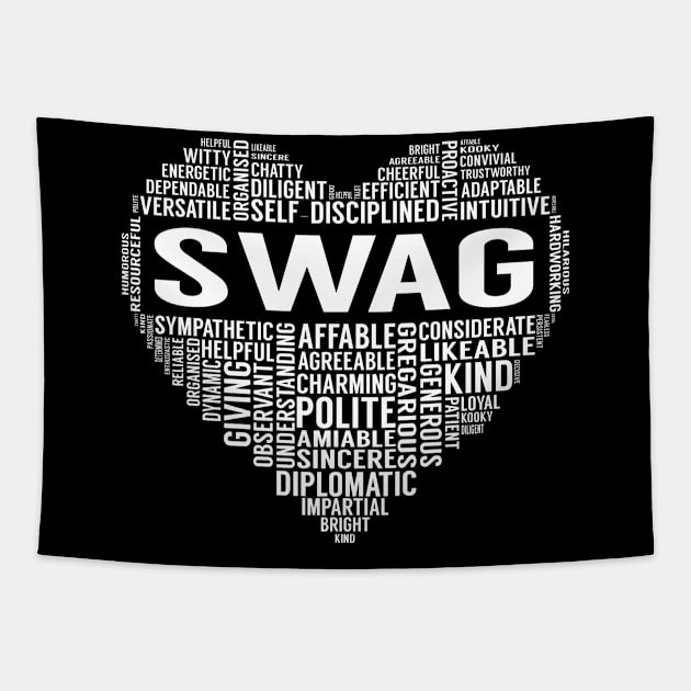 Swag Heart Tapestry by LotusTee