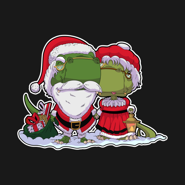 Dino Santa Claus and Mrs Claus by DinoTropolis