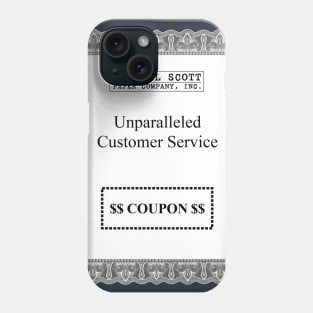 The Michael Scott Paper Company Coupon Phone Case