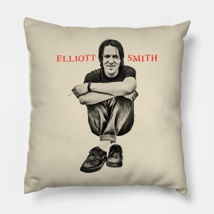 elliott smith art Pillow