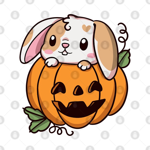 Halloween bunny by Jurassic Ink