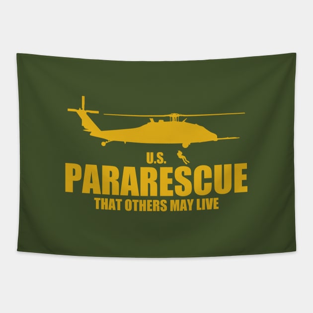 US Pararescue - HH-60 Pave Hawk Tapestry by TCP