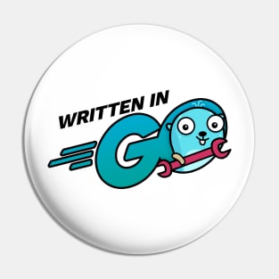 I'm Written in Go Pin