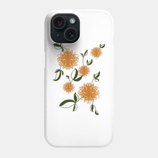 Vintage Autumn Flower Pattern Phone Case