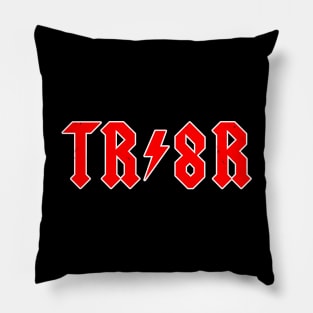 Sci-fi Classic Rock Music Band Logo Parody Pillow