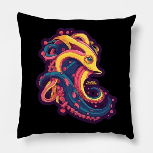 Plastic Macaroni Boho Trippy Hippy Calamari Star Pillow