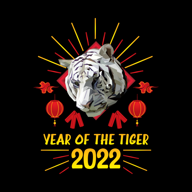 Good Luck Zodiac Happy Chinese New Year of the Tiger 2022 by jodotodesign