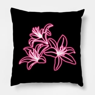 Lilies Flowers Pillow