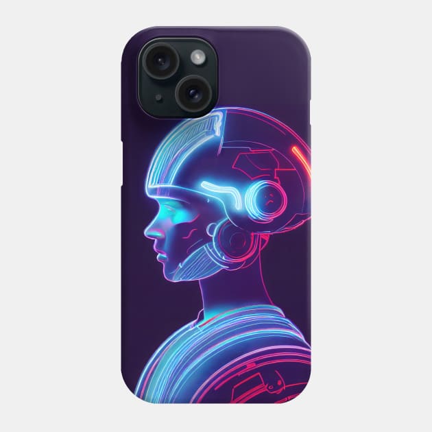 Artificial intelligence with human face Phone Case by RulizGi