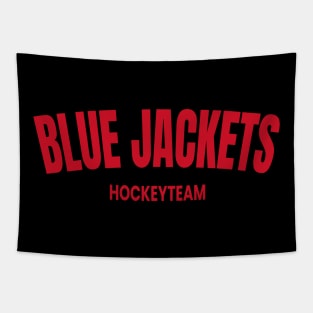blue jackets hockey Tapestry