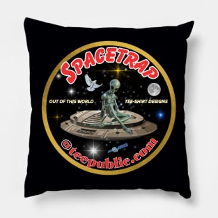 Spacetrap Logo of Our Favorite Martian Pillow