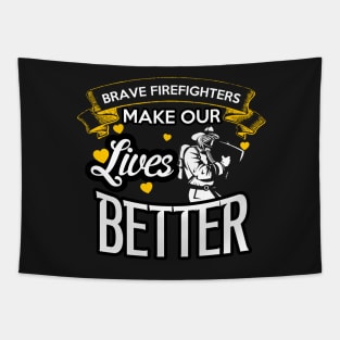 Firefighter - Pride , dedication , courage Gift Tapestry