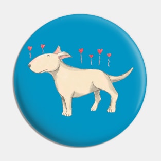 Bull terriers - overflowing with love Pin