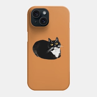 Black and White Cat Loaf Phone Case