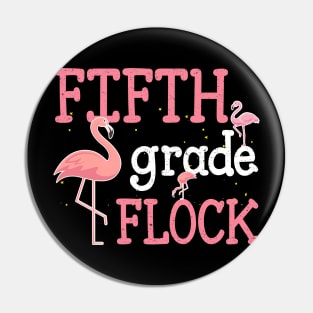 Flamingo 5th Fifth Grade Back To School Pin