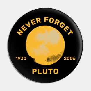 Pluto - Never Forget 1930 - 2006 Pin