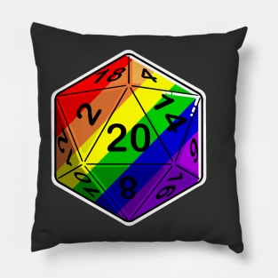 Pride d20 Pillow