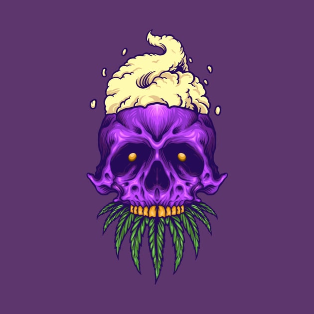 Purple Skull by Falden