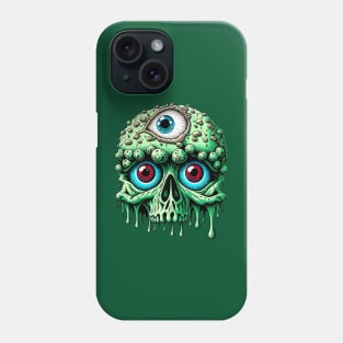 Zombie Gore Brain Skull 3 Phone Case