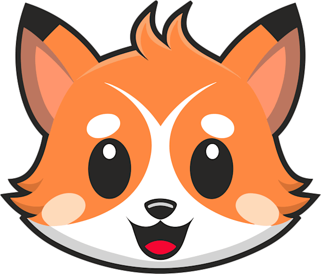 Cute Kawaii Fox Face Illustration Kids T-Shirt by Art-Jiyuu