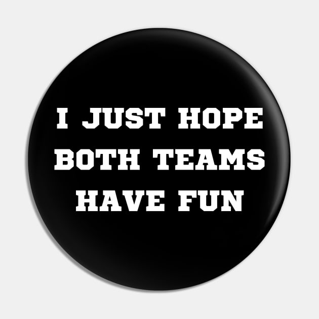 i just hope both teams have fun Pin by mdr design