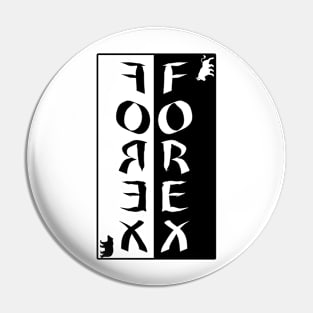 FOREX Yin and Yang White Pin