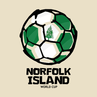 Norfolk Island Football Country Flag T-Shirt