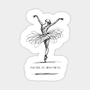 ballerina dancing Magnet