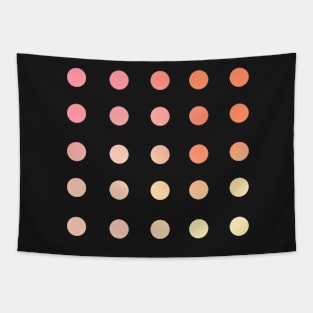 Back to School Pink and Coral Gradient Circles Planner Tapestry