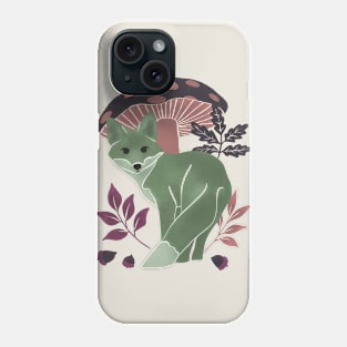 Forest autumn fox Phone Case