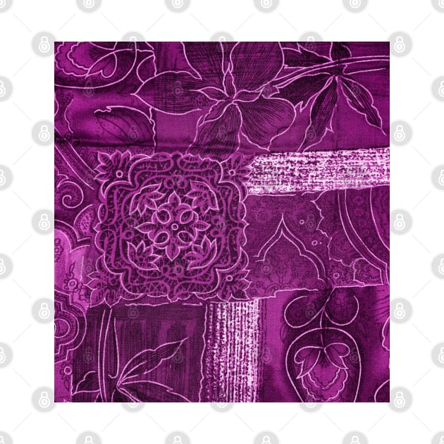 Purple Abstract Tapestry Pattern Art Print Pattern Design by Pattern Plans