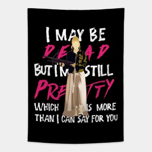 Buffy prom quote design Tapestry