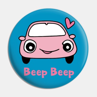 Beep Beep Kawaii Cute Car Pin