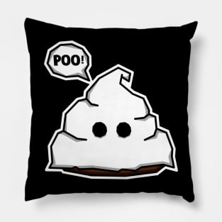 Halloween Spooky Dookie - Cute Poo in a Ghost Costume - Poop Pillow