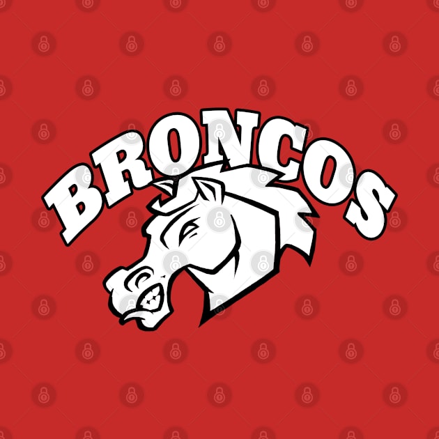 Broncos mascot by Generic Mascots