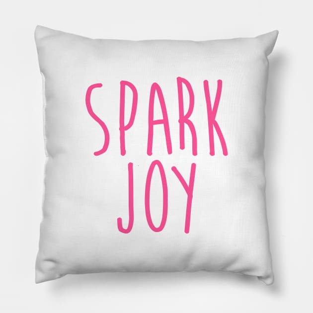 Spark Joy Pillow by OrangeCup