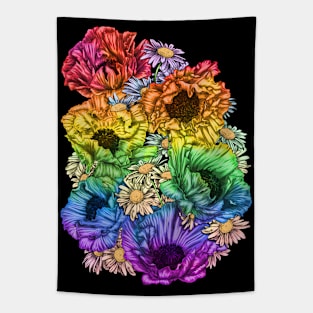 Poppies and Daisies Tapestry