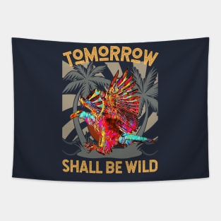 Tomorrow Shall Be Wild (flying eagle) Tapestry