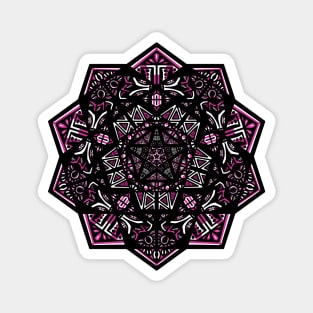 Pentagonal Mandala Magnet