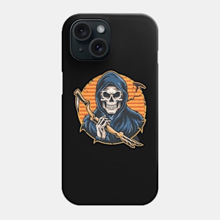 Grim Reaper Tattoo - Embrace the Shadows with Death's Embrace Ink Phone Case