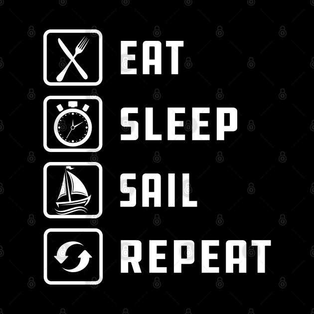 Sailor - Eat Sleep sail Repeat by KC Happy Shop